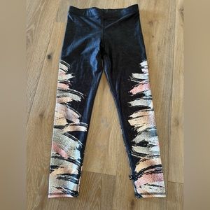 Terez Brush Strokes Leggings size large